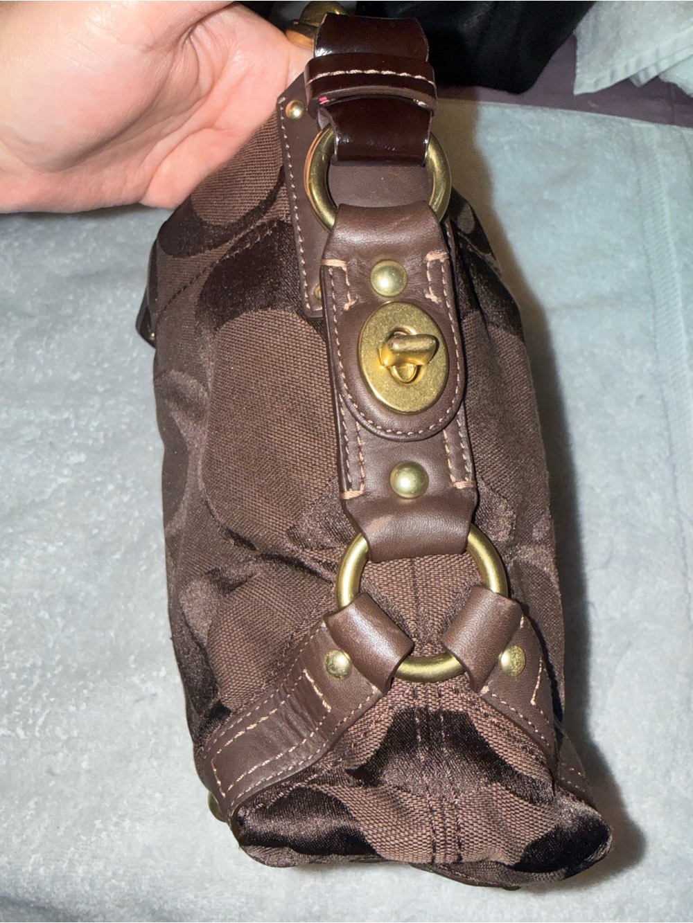 Coach brown Carly hobo bag - Picture 5 of 14